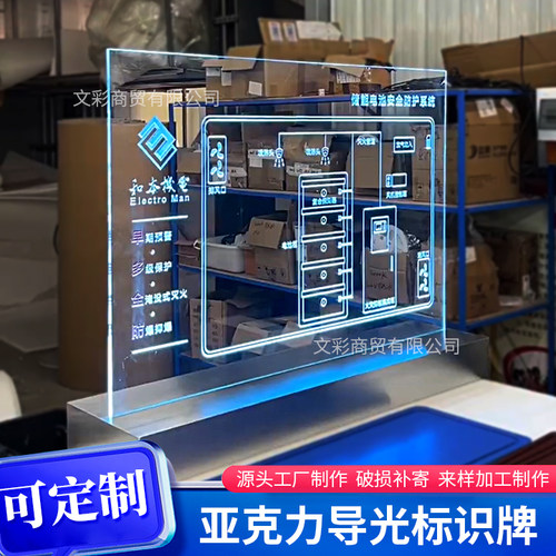 亚克力字LED柜台立牌酒吧展示牌