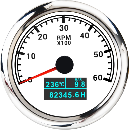 汽车三合一指针数字多功能油压水温转速表高精度仪器仪表