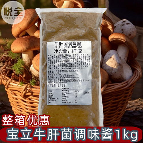 宝立牛肝菌调味酱商用意式菌菇酱