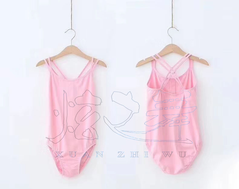 儿童成人芭蕾吊带纯棉体操服连体服多种吊带练功服形体考级体服