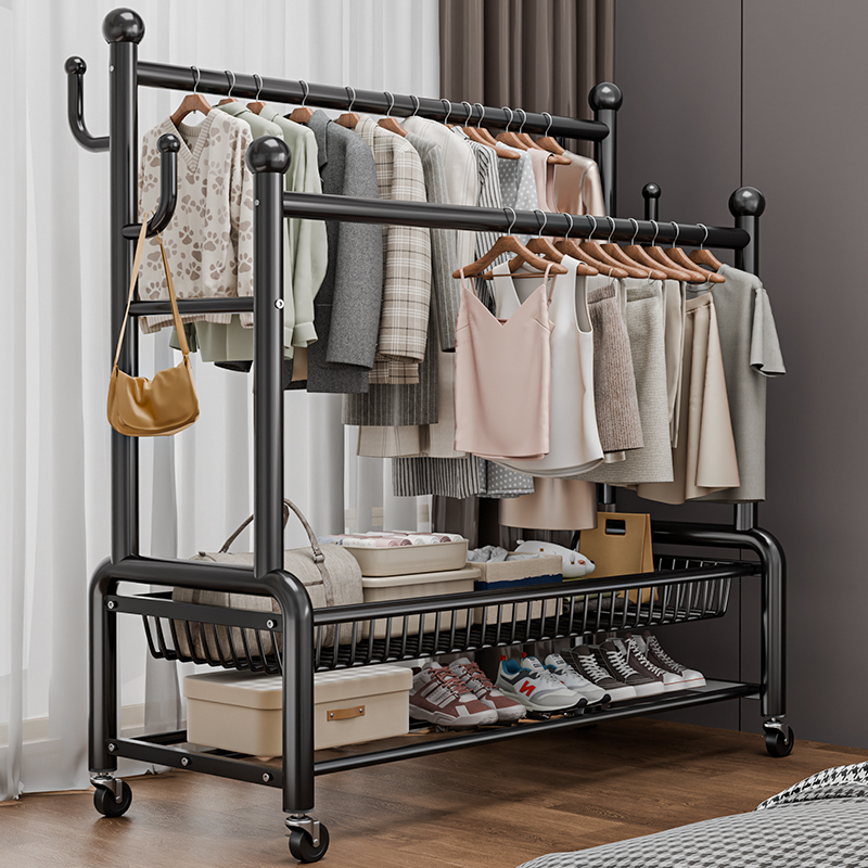 家用落地可移动晾衣架