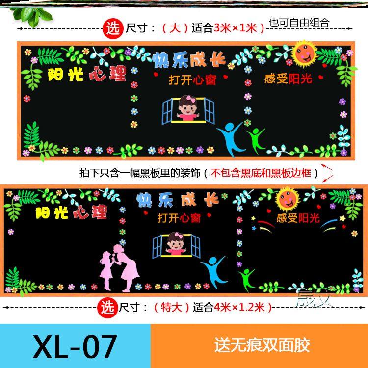 放飞心灵沟通感受用心呵护同行安全园心理健康教育宣传主题黑板报