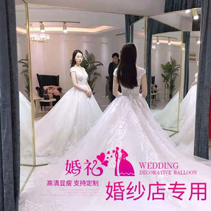 超白显高三面折叠瑜伽跳舞全身镜