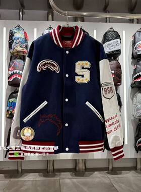 SprayGround鲨鱼嘴专柜正品25新款W1131112男女时尚棒球夹克外套