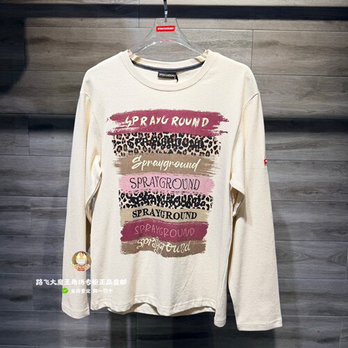 SprayGround鲨鱼嘴专柜正品26新款W1230309男女纯棉长袖印花T恤潮