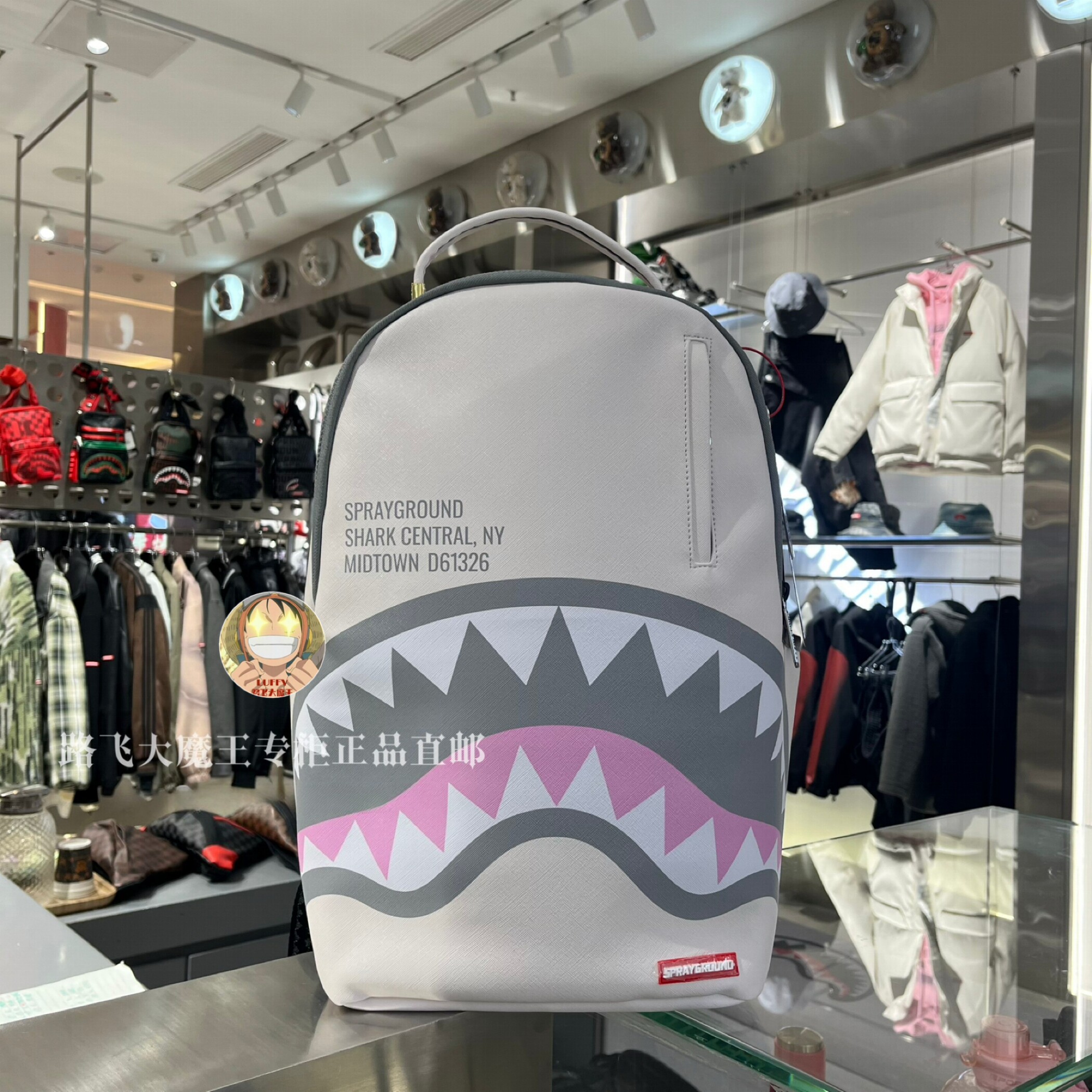 SprayGround鲨鱼嘴正品 26新款男女大印花时尚双肩背包 W1035715