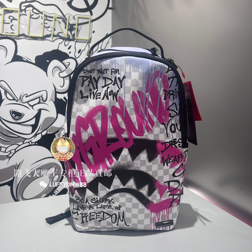 SprayGround专柜正品 鲨鱼嘴W1045732男女潮流大容量学生书包电脑