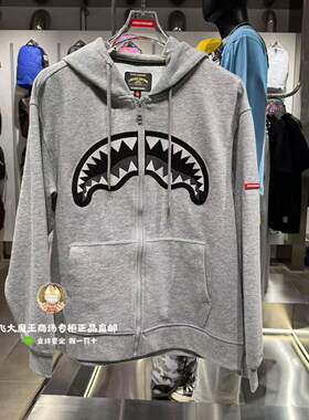 SprayGround鲨鱼嘴专柜26新款W1233321男女同款连帽满钻卫衣