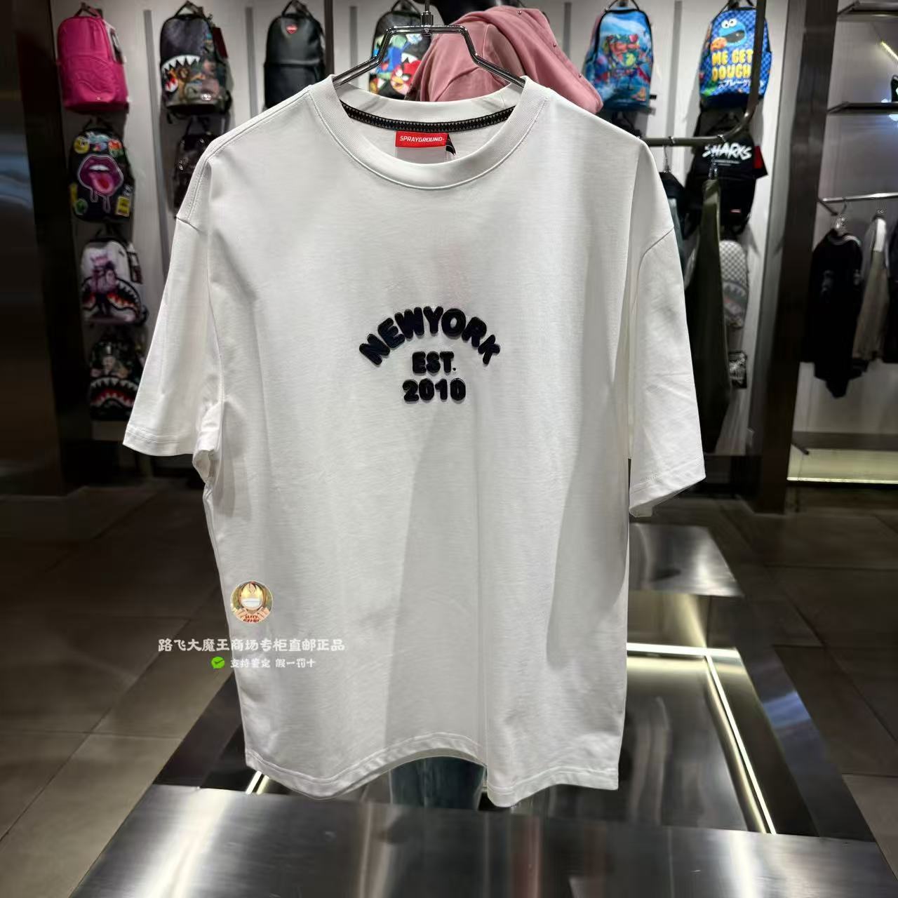 SprayGround鲨鱼嘴专柜正品26新款W1220252男女宽松圆领短袖T恤