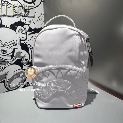 SprayGround专柜正品 鲨鱼嘴W1035723潮牌大容量男女双肩背包电脑