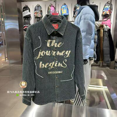 SprayGround 鲨鱼嘴专柜正品2026新款W1213407男女款珍珠点缀夹克