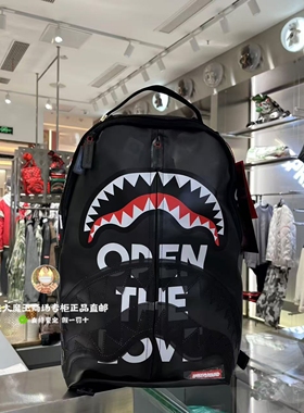SprayGround专柜正品 双肩包W1015702男女透明包SG背包鲨鱼嘴书包
