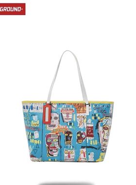 SprayGround专柜正品 W1135511玫红色托特包大容量手提包女小众