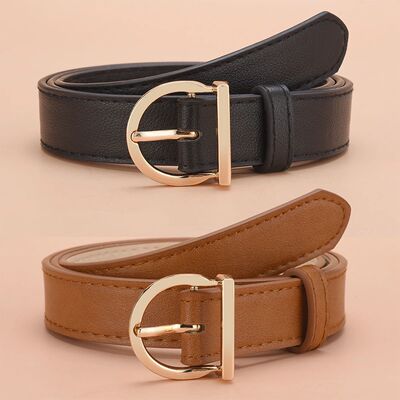 New Stylish Slim Waist Belt For Women, PU Material - Simple