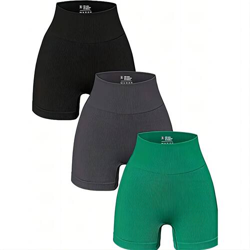 Women's Yoga Shorts 3 Sports Seamless High-Waisted Sports Ti