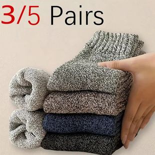 Retro Winter Warm High Thick Pairs Socks Snow Quality