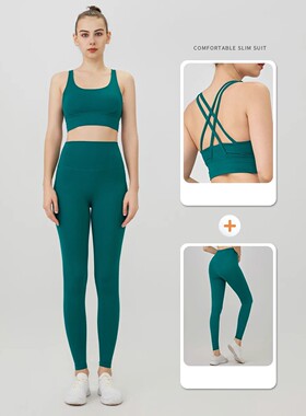 2 Piece Yoga Clothes Women's Tracksuit Athletic Wear Pilates