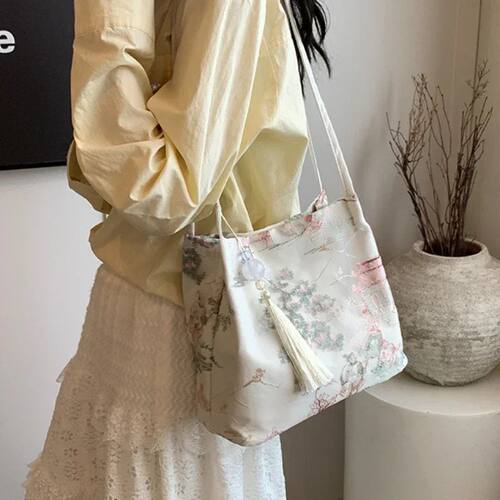 New Chinese Style Retro Bag 2026 New Models Silk Jacquard Fa