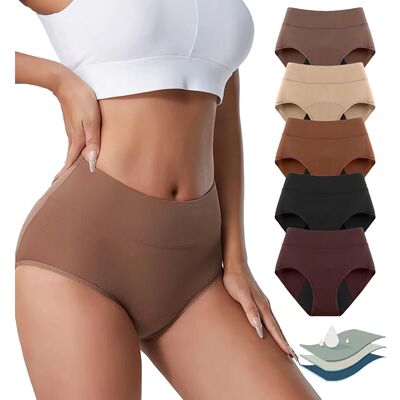 3Layers Leakproof High Waist Breathable Women Menstural Peri