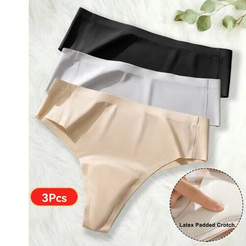 3Pcs Avoid Camel Toe Panties Seamless Thong Panties Camel To