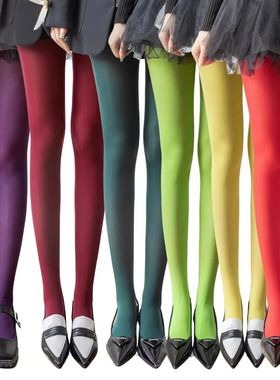 2025 New Spring Women's 80D Denier Velvet Opaque Tights Ladi