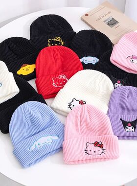 Hot Sale Saniro Hello Kitty Beanie Hat Women Cute Cartoon Ci