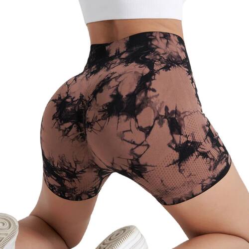 New Tie Dye Yoga Shorts Women's Sports Outdoor Running Yoga