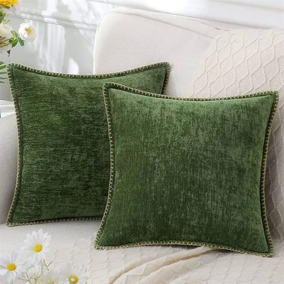 Homaxy Chenille Cushion Cover 50x50cm Velvet Decorati Throw