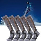 Compression Thermal Ski Non Unisex Grip Socks Slip Insu