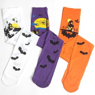 Women Long Socks Thin Summer Autumn Winter Halloween Stockin