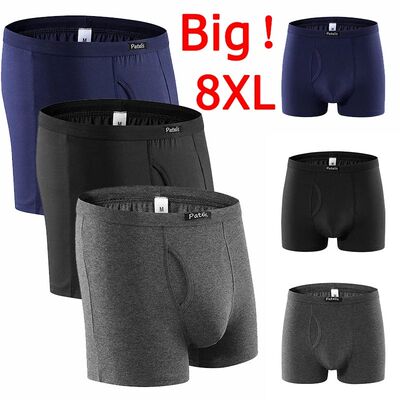 Men Underwear Boxershorts Plus Size 6XL/7XL/8XL 95-220kg Big