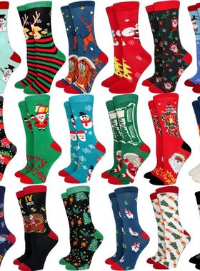 New Arrival Winter Christmas Socks Women socks Cotton Long C