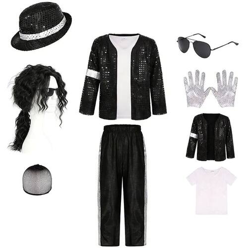 Michael Jackson Kids Clothes Halloween Cosplay Birthday Part