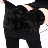 Winter Thicken Warm Women Autumn Velvet Fleece Leggings High