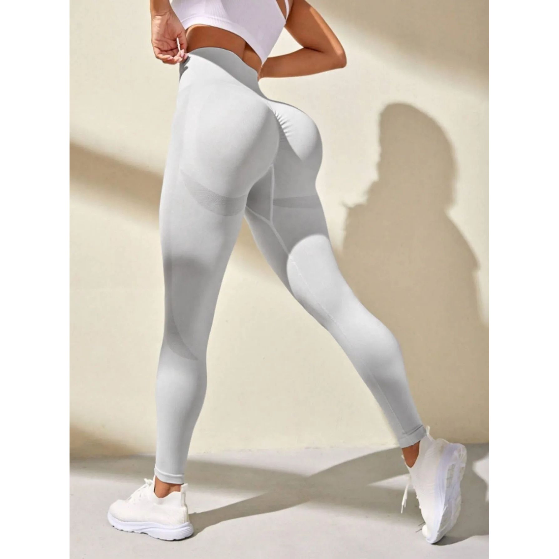 Seamless yoga pants peach sports high waist and hip lifting