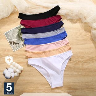 5PCS/Set M-XXL Panties Women Cotton Lingerie Woman Underwear