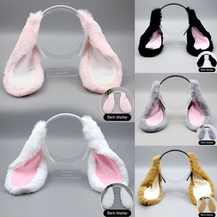 Cute Bunny Ears Headband Plush Rabbit Hair Hoop Headwear Cos