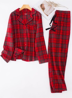 Men's And Women's Pajamas For Autumn And Winter Suit Christm
