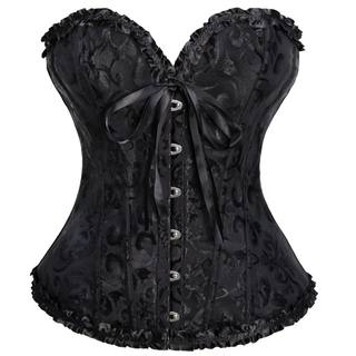 Women Sexy Corsets Bustiers Floral Lace Tops Shapewear Burle