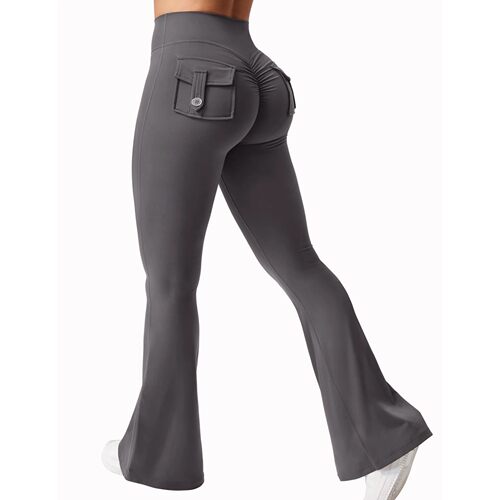 Newest Women Wide Leg High Stretch Yoga Leggings Naked Feeli