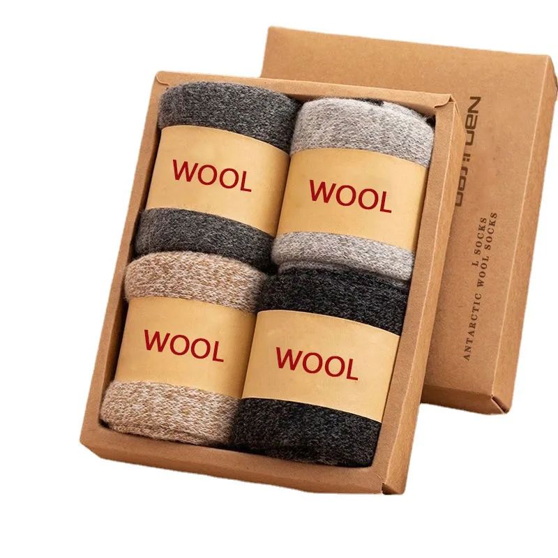 2Pairs/Men's Socks Super Thick Wool High Quality Merino Wool