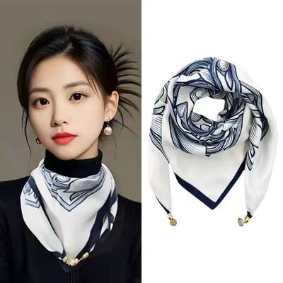 Hot Magnetic Triangle Neck Protection Scarf For Women Cotton