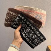 Jacquard Bands Knitted Band French Warm Hair Thicken