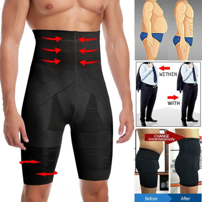 Men Slimming Body Shaper Waist Trainer High Waist Shaper Con