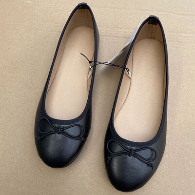 Elegant Bowknot Ballerina Women's Flat Round Toe Comfort Sli