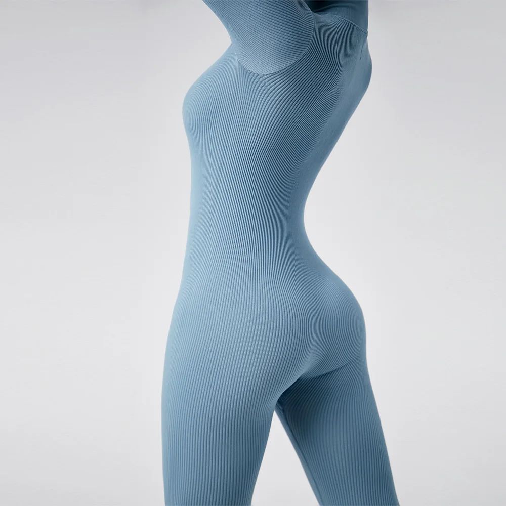 Zipper One Piece Yoga Suit Women Gym Clothes Fitness Workout