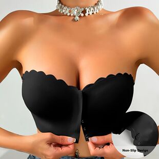 Front button underwear bra no underwire smooth breathable co