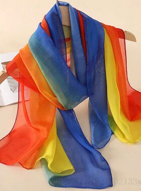 NewSpring/Summer Women Print Headband Beach Chiffon Scarf Sh