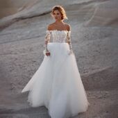 Dre Shoulder Wedding Tull Sleeve Top Lace Off Customized