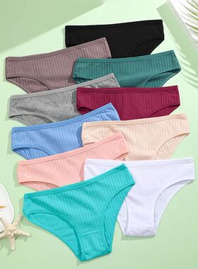 3PCS/Set Cotton Panties Women Underwear Sexy Lingerie Panty